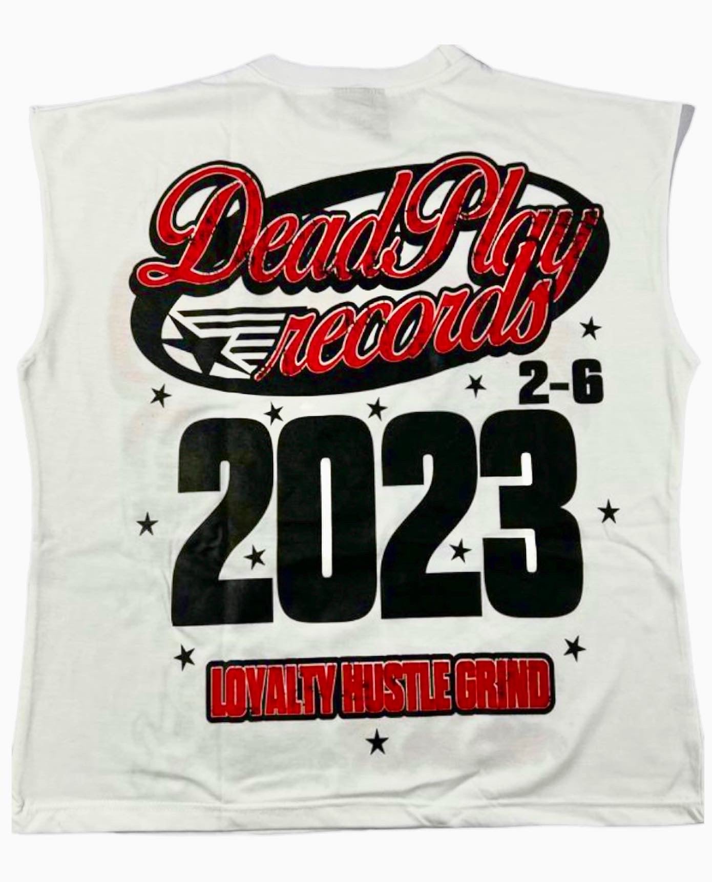 Sleeveless Skull Sox shirt (red and blacK)