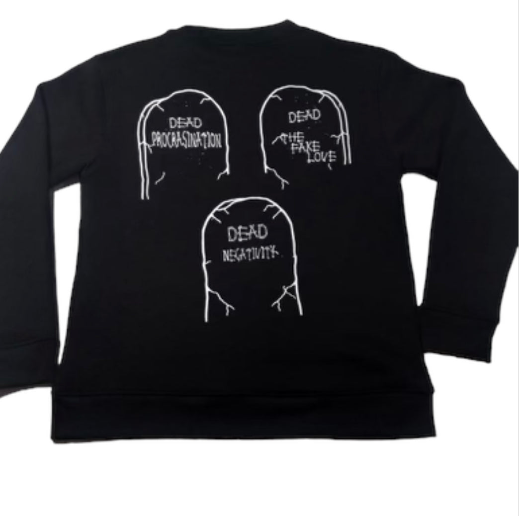 SCARY HOURS BLACK CREWNECK
