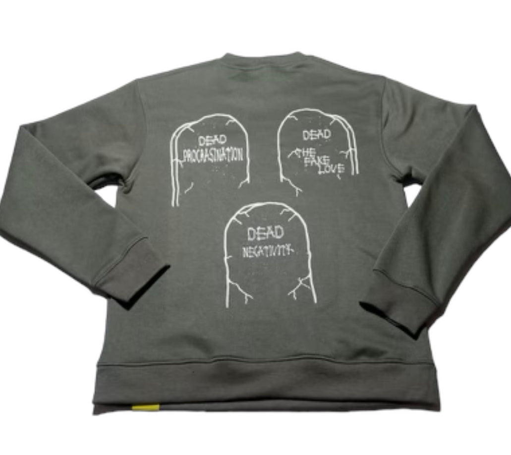 SCARY HOURS GREY CREWNECK