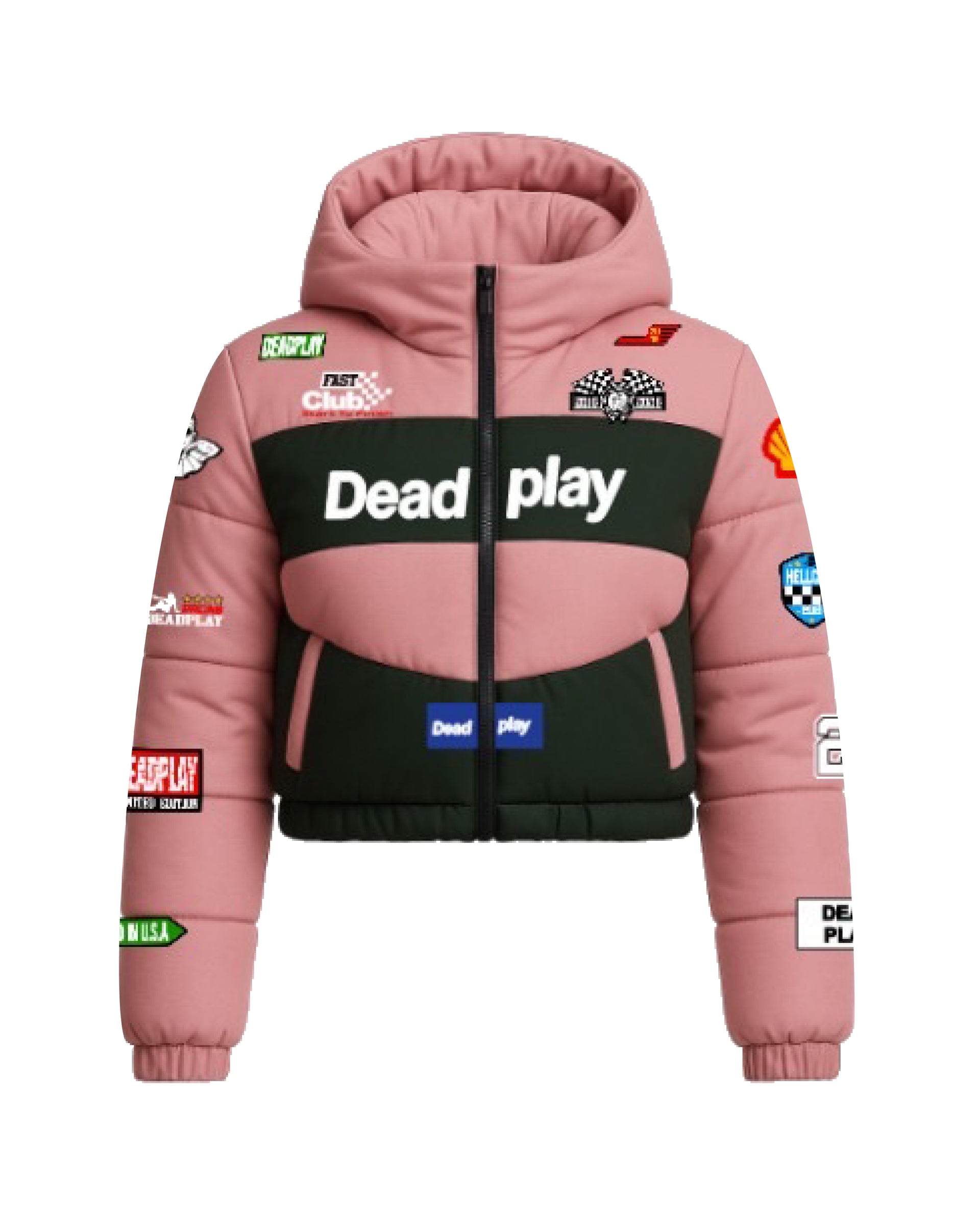 Women Bubble Puffer Jacket Pink