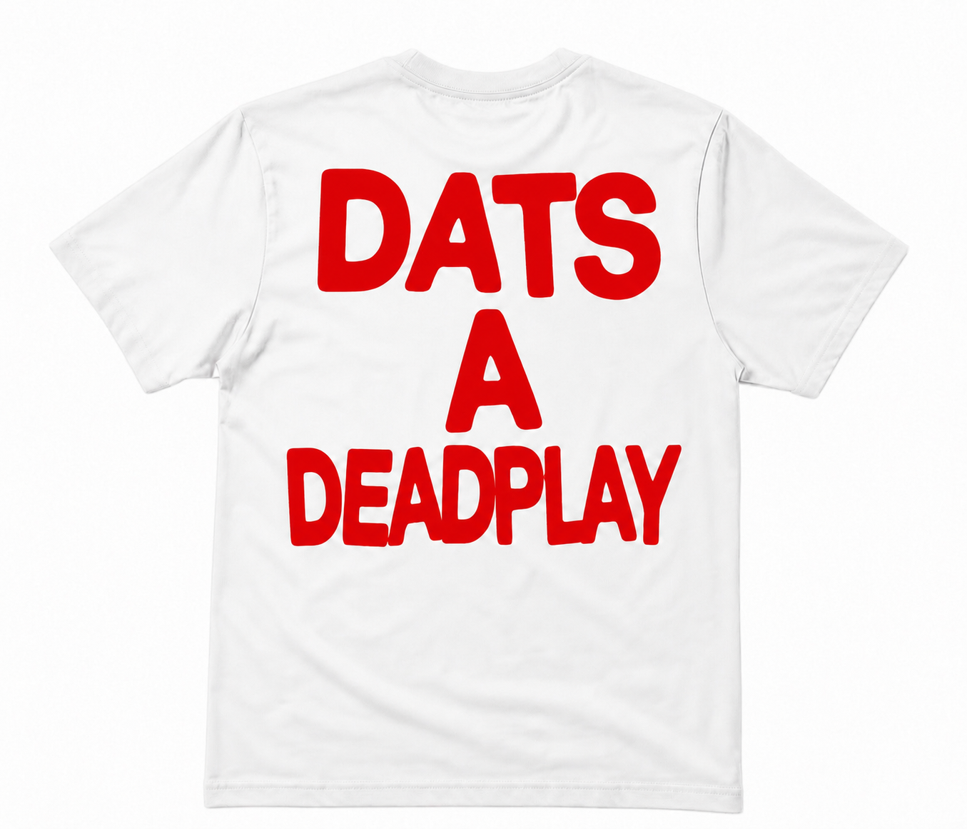 BUBBLE PRINT TEE RED