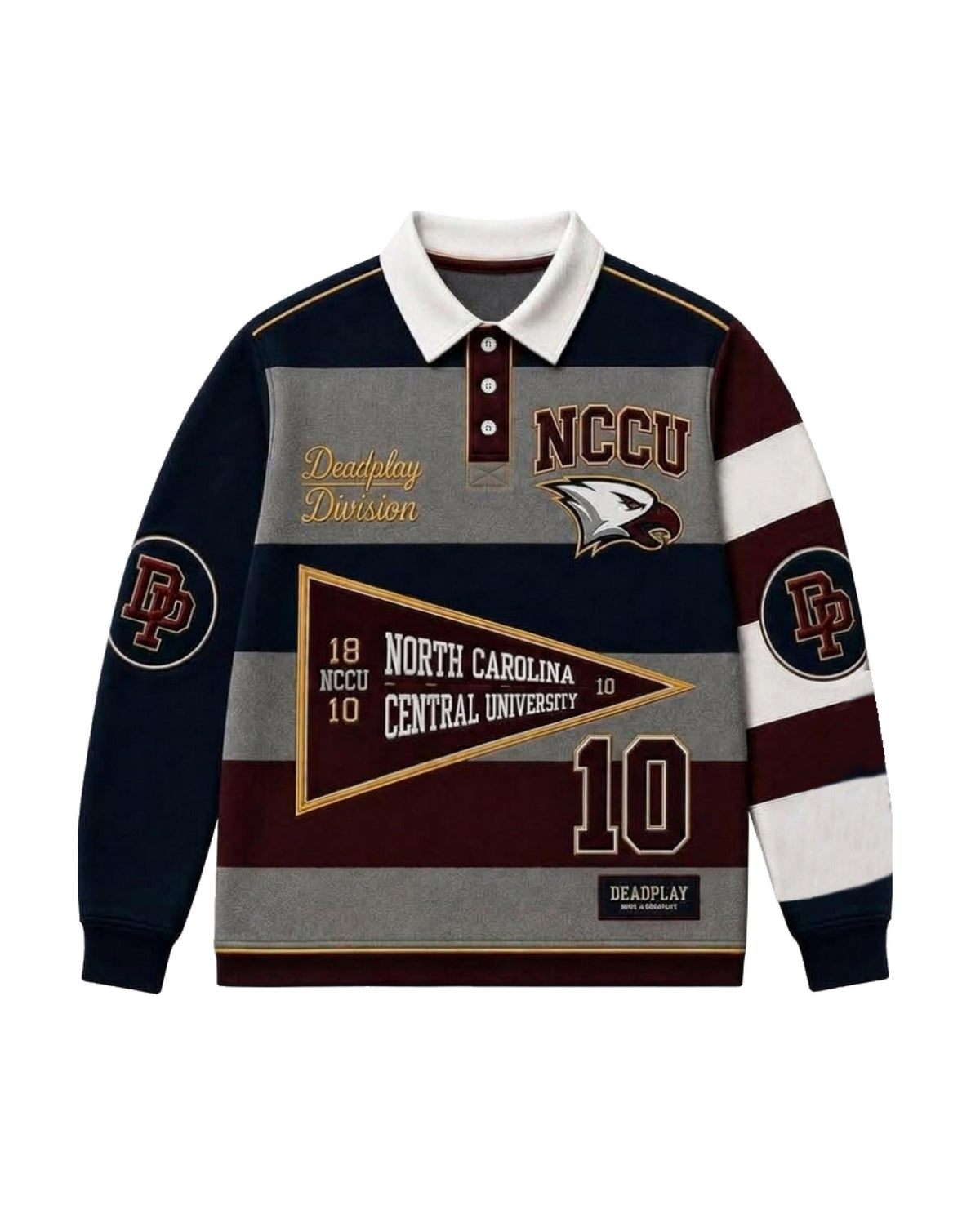 NCCU Deadplay Division Rugby Top — 1810 Misprint Edition