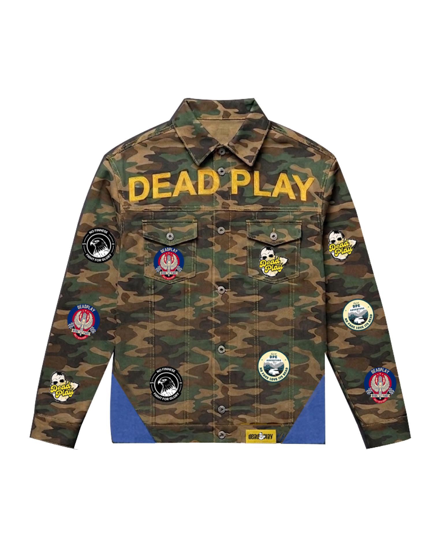CAMO/JEAN CUT JACKET
