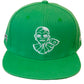 BIG LOGO GREEN 4 sided Embroidery SNAPBACK