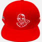 BIG LOGO RED 4 sided Embroidery SNAPBACK