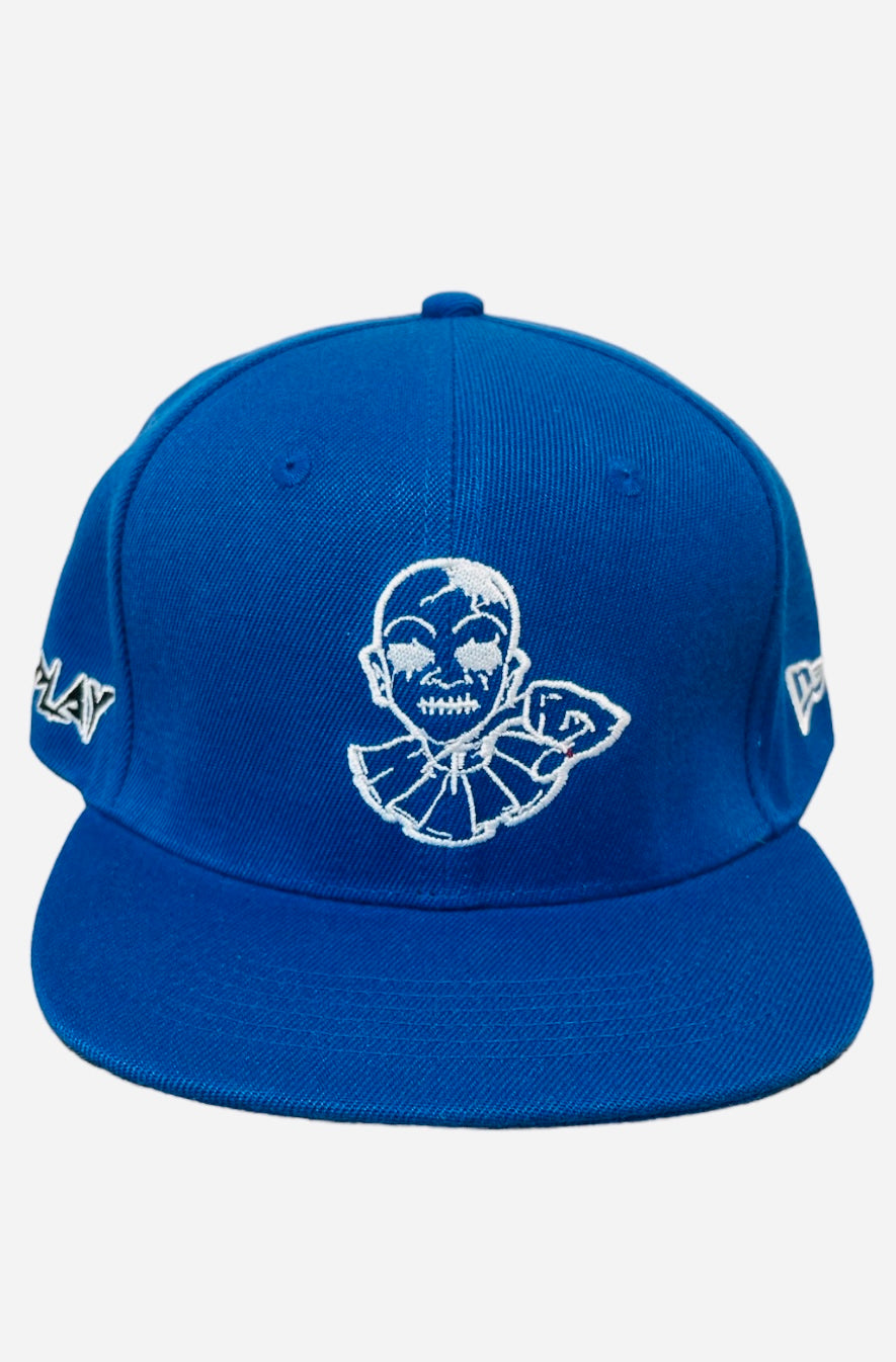 BIG LOGO BLUE 4 sided Embroidery SNAPBACK