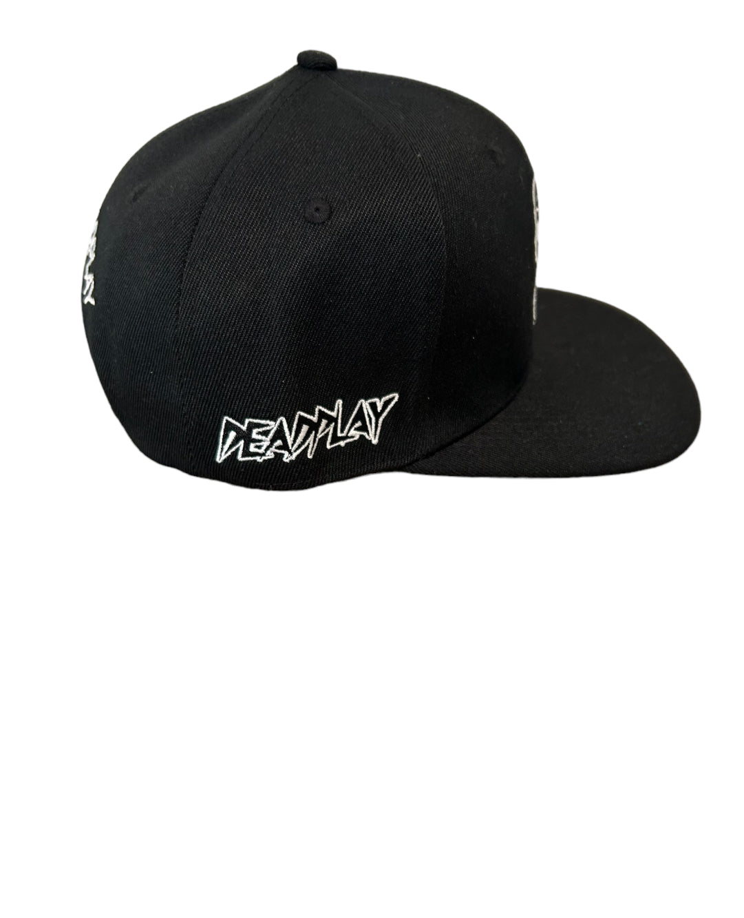 BIG LOGO BLACK 4 sided Embroidery SNAPBACK