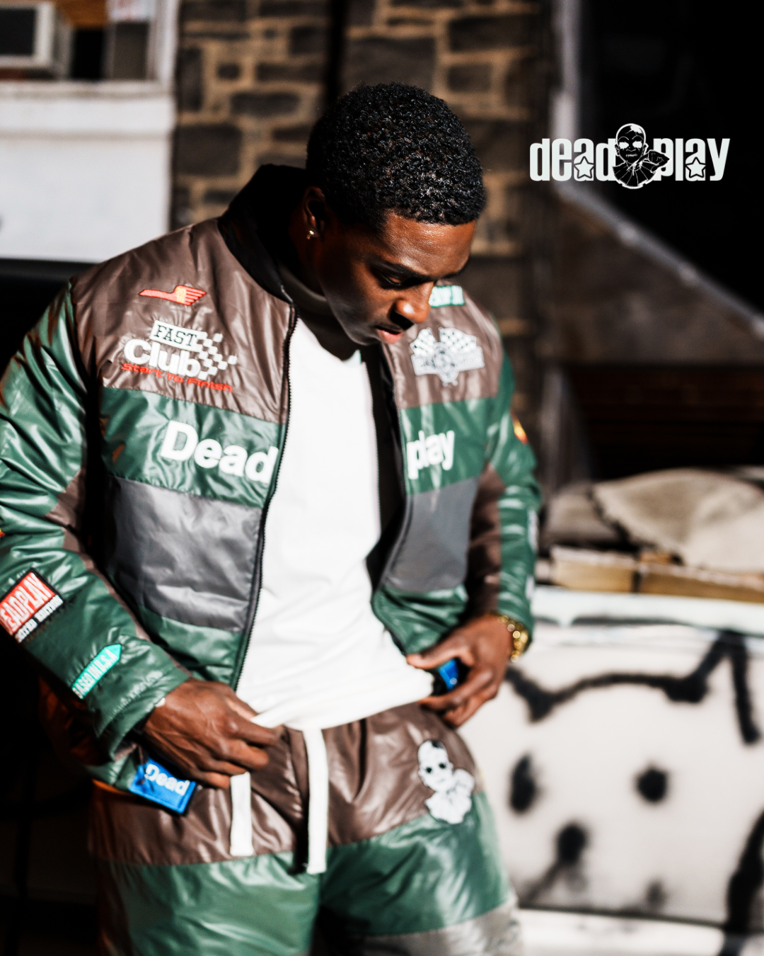 Bubble Pants GREEN/BROWN